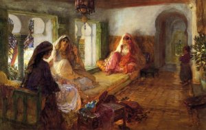 The Harem by Frederick Arthur Bridgman Oil Painting