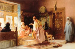 The Messenger by Frederick Arthur Bridgman Oil Painting