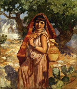 The Water Carrier Oil painting by Frederick Arthur Bridgman