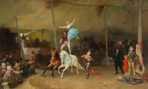 Un Cirque En Province by Frederick Arthur Bridgman Oil Painting