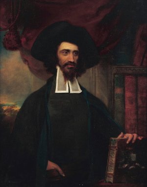 Rabbi Solomon Hirschel by Frederick Benjamin Barlin Oil Painting