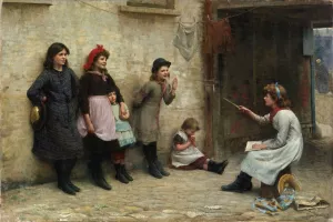 Candidates For Girton by Frederick Brown Oil Painting