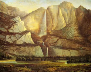 Yosemite Falls by Frederick Butman Oil Painting
