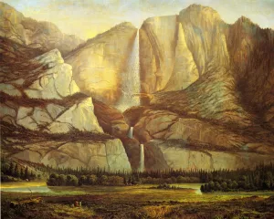 Yosemite Falls Oil painting by Frederick Butman