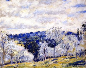 Apple Blossoms by Frederick C. Frieseke Oil Painting