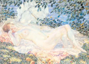 Autumn painting by Frederick C. Frieseke