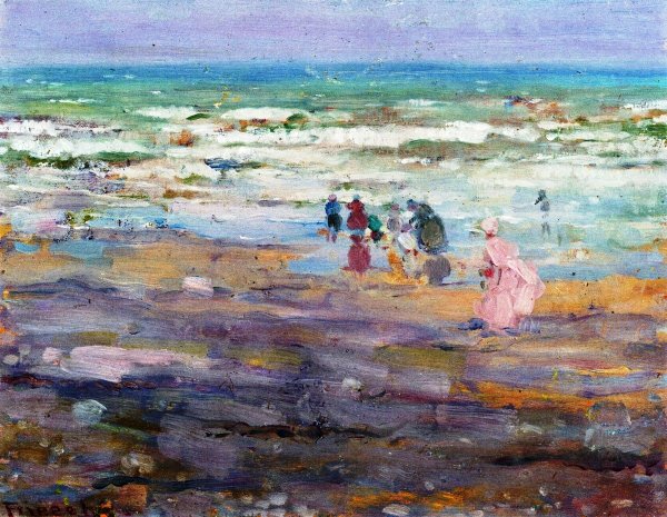 Main Product Photo of Beach in Corsoca Painting by Frederick C. Frieseke