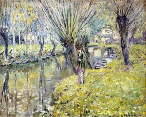 By the River painting by Frederick C. Frieseke