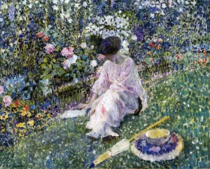 Garden in June by Frederick C. Frieseke Oil Painting
