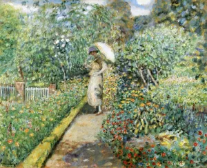 Garden Path by Frederick C. Frieseke - Oil Painting Reproduction