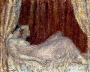 In the Boudoir painting by Frederick C. Frieseke
