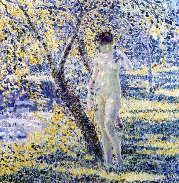 Main Product Photo of Nude in Sunlight Painting by Frederick C. Frieseke
