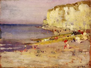 On the Beach, Corsica painting by Frederick C. Frieseke