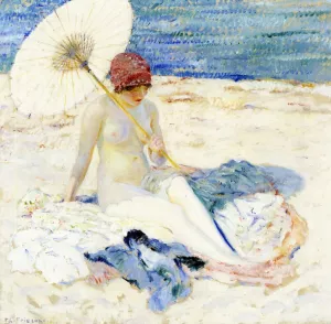 On the Beach II by Frederick C. Frieseke Oil Painting