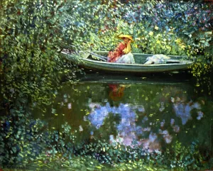 On the River painting by Frederick C. Frieseke