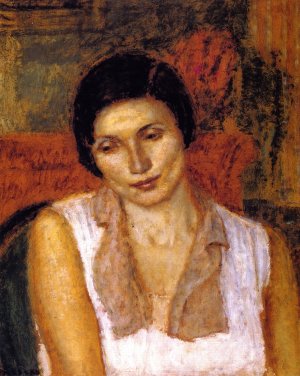 Portrait of a Woman with Cactus Study by Frederick C. Frieseke Oil Painting