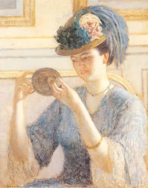 Reflections by Frederick C. Frieseke Oil Painting
