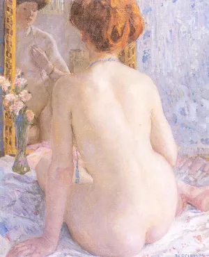 Reflections Marcelle by Frederick C. Frieseke Oil Painting