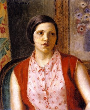 Russian Model by Frederick C. Frieseke Oil Painting
