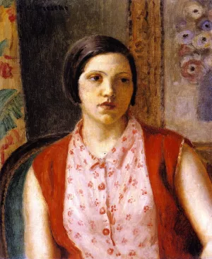Russian Model by Frederick C. Frieseke Oil Painting