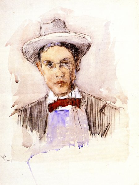 Main Product Photo of Self-Portrait 2 Painting by Frederick C. Frieseke