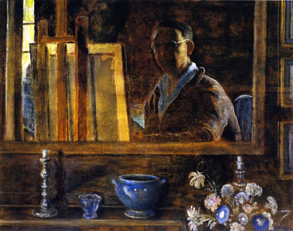 Main Product Photo of Self-Portrait Painting by Frederick C. Frieseke