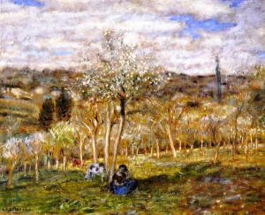 Spring #5 by Frederick C. Frieseke Oil Painting