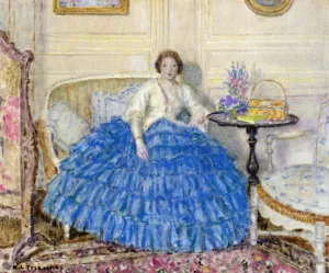 The Crinoline by Frederick C. Frieseke - Oil Painting Reproduction