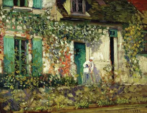 The House in Giverny by Frederick C. Frieseke - Oil Painting Reproduction