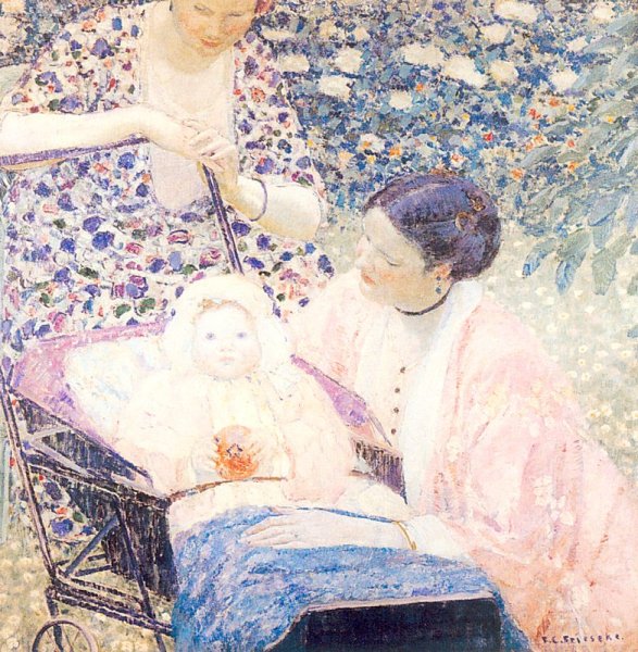 Main Product Photo of The Mother Painting by Frederick C. Frieseke