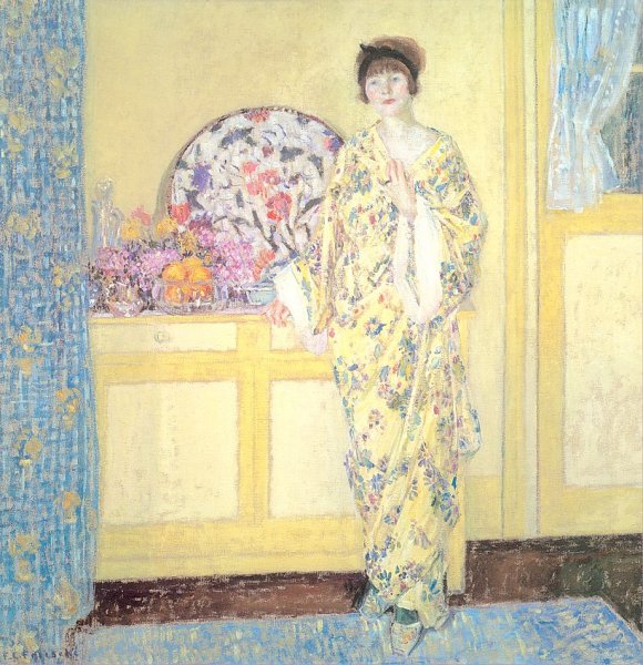 The Yellow Room by Frederick C. Frieseke - Hand-Painted Oil Painting Reproduction