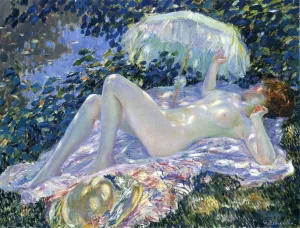 Venus in the Sunlight by Frederick C. Frieseke Oil Painting