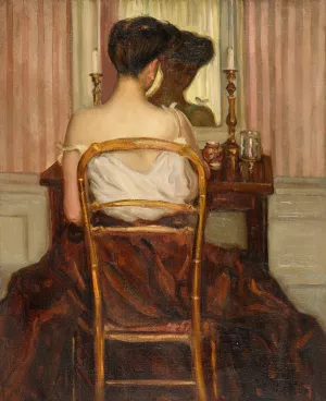 Devant la glace by Frederick Carl Frieseke Oil Painting