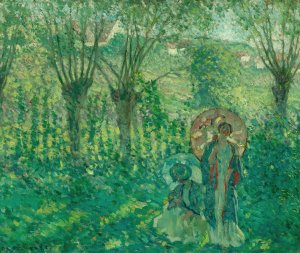En Promenade by Frederick Carl Frieseke Oil Painting