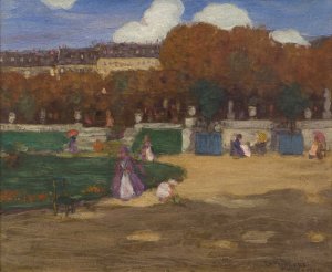 Luxembourg Gardens, Paris by Frederick Carl Frieseke Oil Painting