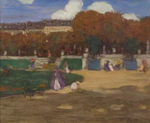 Luxembourg Gardens, Paris by Frederick Carl Frieseke Oil Painting