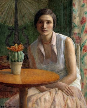 Portrait of a Woman by Frederick Carl Frieseke Oil Painting