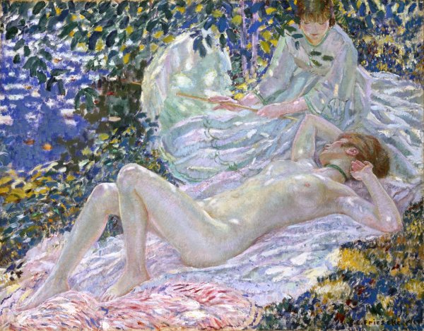 Summer  by Frederick Carl Frieseke - Hand-Painted Oil Painting Reproduction