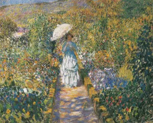 The Garden path by Frederick Carl Frieseke Oil Painting