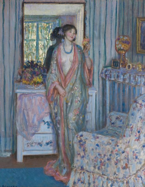 The Robe  by Frederick Carl Frieseke - Hand-Painted Oil Painting Reproduction