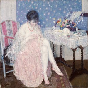 Torn Lingerie by Frederick Carl Frieseke Oil Painting