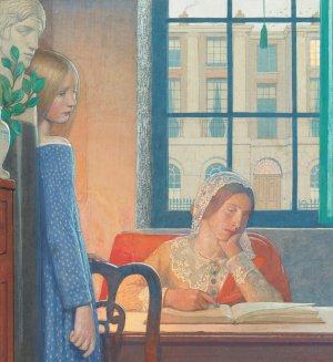 Evening In London by Frederick Cayley Robinson Oil Painting