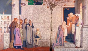 The Doctor by Frederick Cayley Robinson Oil Painting
