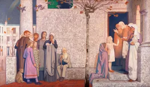 The Doctor by Frederick Cayley Robinson Oil Painting