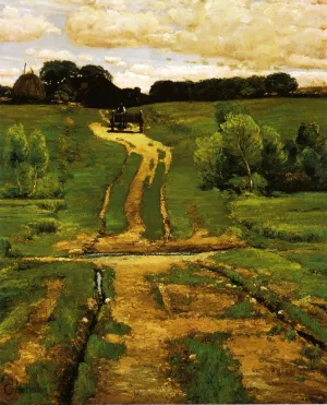 A Back Road by Frederick Childe Hassam - Oil Painting Reproduction