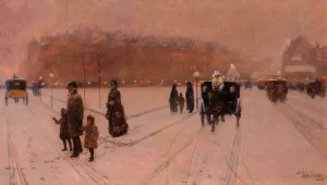 A City Fairyland Oil painting by Frederick Childe Hassam