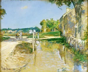 A Country Road painting by Frederick Childe Hassam