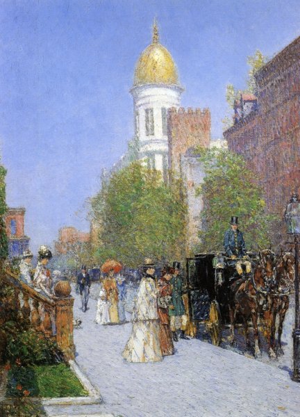 Main Product Photo of A Spring Morning Painting by Frederick Childe Hassam