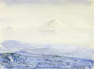Adams and St. Helen's, Early Morning Oil painting by Frederick Childe Hassam