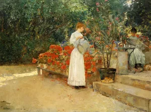After Breakfast by Frederick Childe Hassam - Oil Painting Reproduction